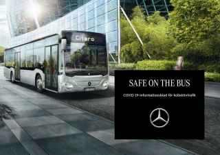 Safe on the Bus – informationsblad om COVID-19 för kollektivtrafiken