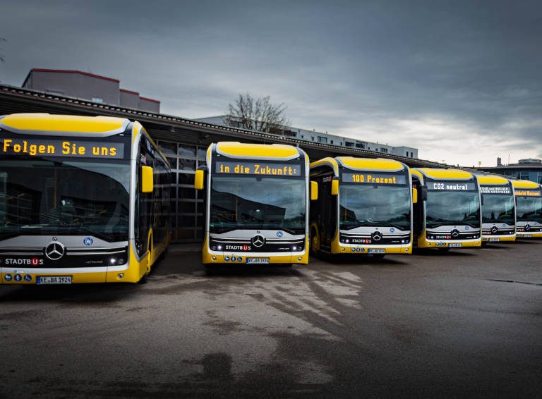 eCitaro elektrifikuje městský provoz v Kemptenu.
