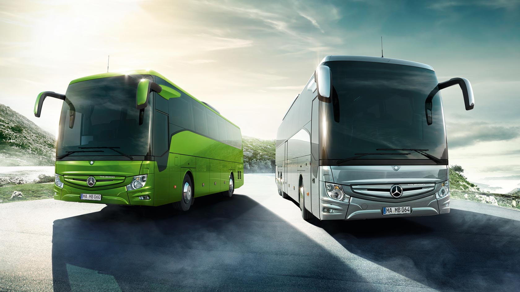 Dział autobusów turystycznych Mercedes‑Benz.